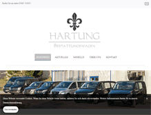 Tablet Screenshot of hartung-bestattungswagen.com